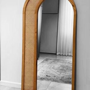 Full Length Handmade Mirror Wooden Frame for Bedroom || Home Decor || Living Room || Vertical Or Horizontal Hanging || Antique Finish || extra clear Mirror || 24X65 Inches ||
